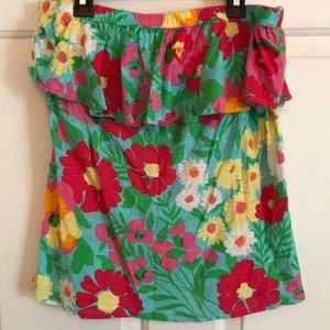 Lilly Pulitzer floral tube top